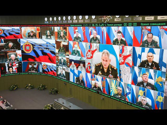 Селекторное совещание с руксоставом ВС РФ под председательством Сергея Шойгу (6.05.2020)