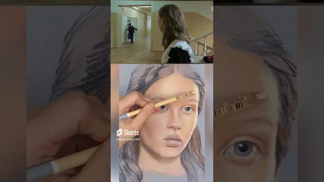 Слово пацана кровь на асфальте портрет Айгуль пастелью