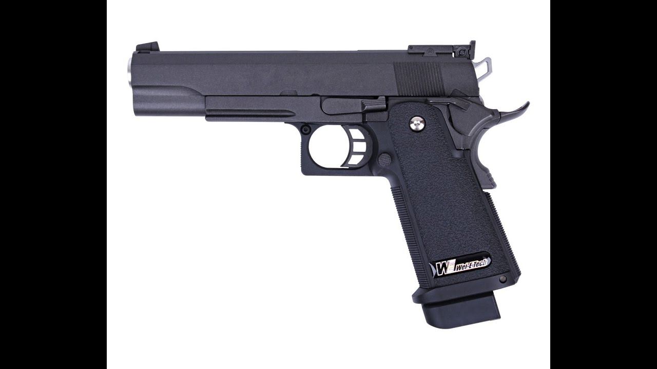 Обзор страйкбольного пистолета WE Colt Hi-Capa 5.1 смотреть онлайн