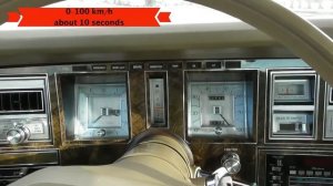 Lincoln Mark V 6,6L 1979 acceleration and top speed