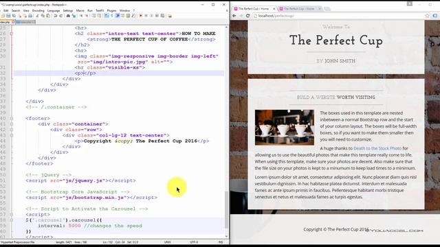 PHP & AJAX Project - Home Page | Tutorial смотреть онлайн