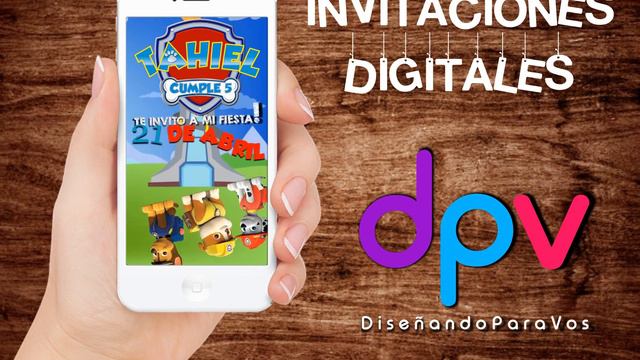 Invitacion Digital PAW PATROL смотреть онлайн