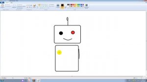 как нарисовать робота в пэинте