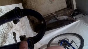 Ремонт пружинно эластомерной вилки велосипеда Racer