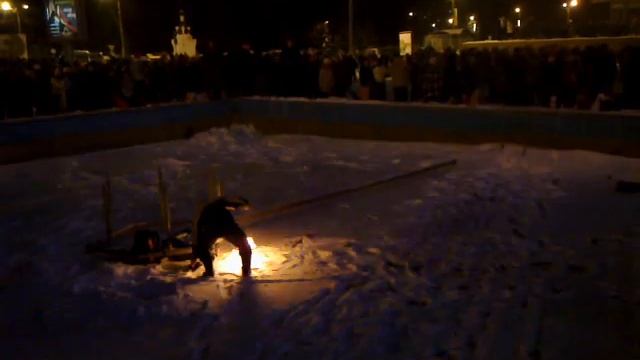 Новый Год. Коломна. Фаер-шоу. смотреть онлайн