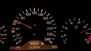 Разгон с 0-100 Mercedes Benz W210 2.3 m111 automatic