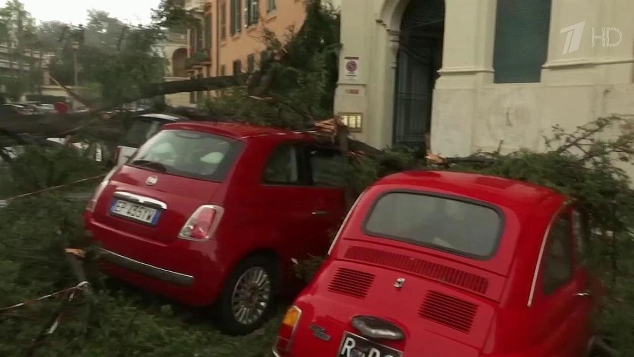 Улица рутуб. Дождь в Италии.
