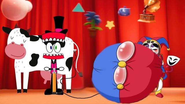 WAIT POMNI!! THAT'S NOT MILK!!! ?? 【 The Amazing Digital Inflation Circus 】 смотреть онлайн