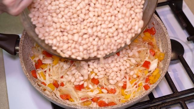 Теперь готовлю ФАСОЛЬ по этому рецепту! Тушеная Фасоль с овощами Быстро и Вкусно
