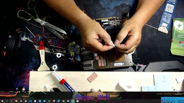 Замена термопрокладок на Palit RTX2060 Gaming Pro OC.