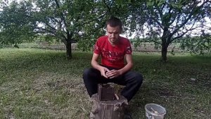 Печка щепочница—Походная печь