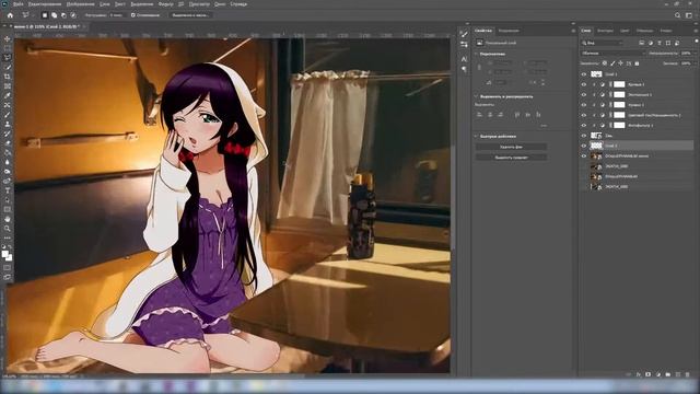 Переношу АНИМЕ в Реальную ЖИЗНЬ через Фотошоп! смотреть онлайн