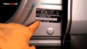 2013-2018 Toyota Rav4 -  Paint Code Location