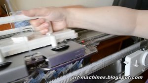 Сетка частичным вязанием. Окончание ряда.