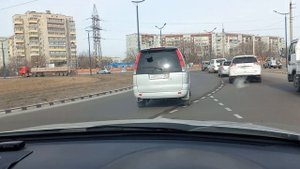 Проезд Калининской круговой развязки в Благовещенске.