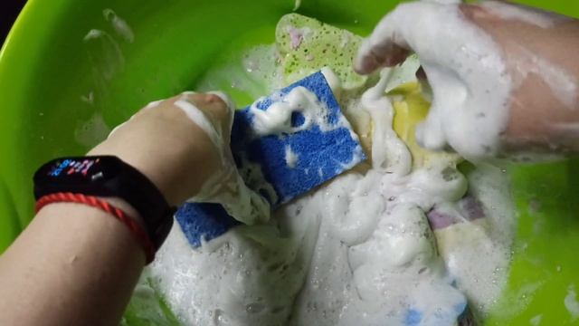 Делаю густую пену из размокшего мыла, новые губки для густой пены. смотреть онлайн
