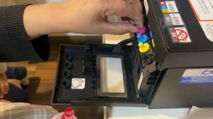 how to refill Brother  DCP- T420w colour cartridge