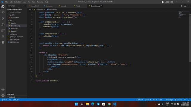 Dropdown list react project Coding Ninjas смотреть онлайн