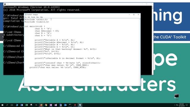 Learn C Programming - Char Data Type and ASCII Characters смотреть онлайн