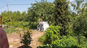 Земельные работы с помощью Японского Миниэкскаватора.