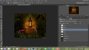 Урок Photoshop. Создаем коллаж "Сказочный лес".