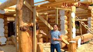 Дом из Алтайского кедра. Строим деревянный дом из бревна.