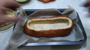 Супер вкусный рецепт. Запечённый батон в духовке.