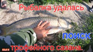 Рыбалка удалась, поиск трофейного сазана.