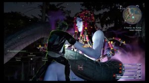 Prince Noctis gets back handed by snake lady (ffxv)