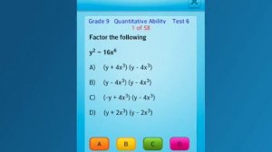 App to learn Grade 9 Math and English - iOS and Android