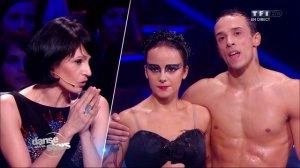 Alizée - After performance & scores for Black Swan for week 4 of Danse avec les stars (2013-10-19)