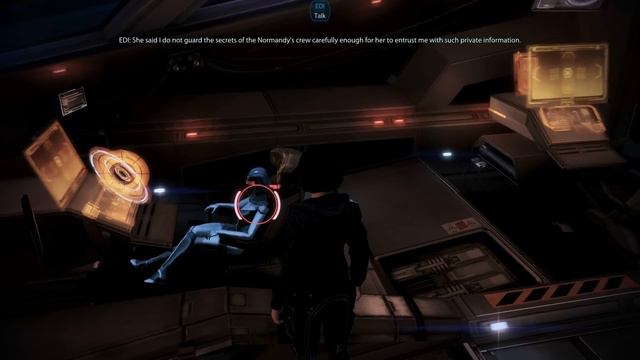 Mass Effect 3: EDI reveals Liara's secret смотреть онлайн