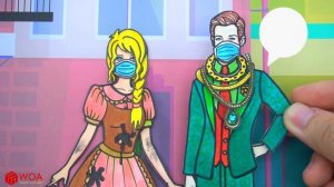 Бумажные Куклы Одеваются - Принцесса Четыре Сезона Примеряет Туфли - Barbie Story & Crafts