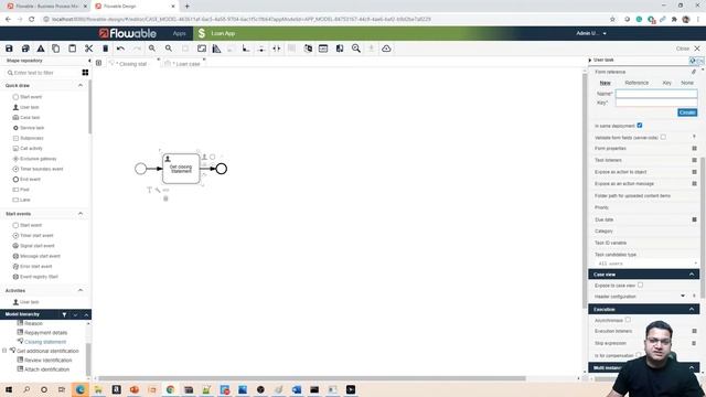 10 - Flowable Hands On | Create BPMN Model | Create Form Model ...