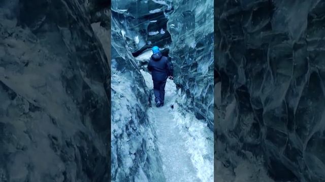 On an Ice Cave Tour: Iceland's Vatnajokull National Park ?❄ How tall are those walls?!?