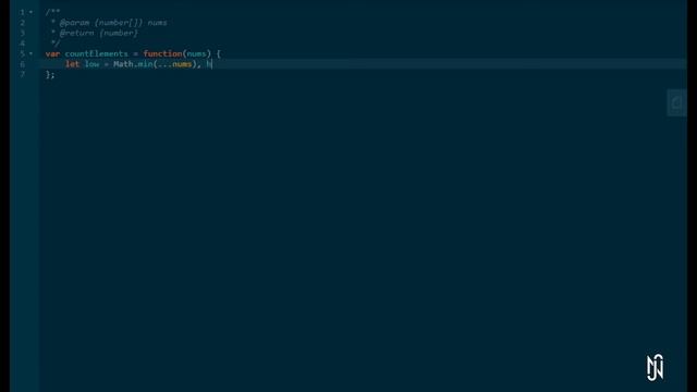 LeetCode 2148 - Count Elements With Strictly Smaller and Greater Elements - JavaScript - [EASY]