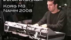 Derek Sherinian plays the Korg M3 at NAMM 2008