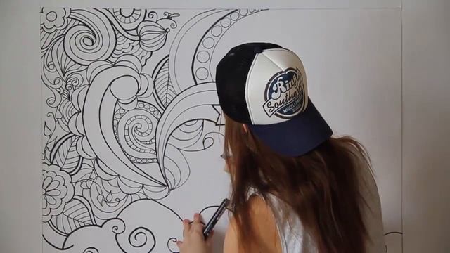 Что такое ЗЕНДУДЛИНГ  ЗЕНТАНГЛ  ДУДЛИНГ  Рисуем маркером  zentangle art Buntarke