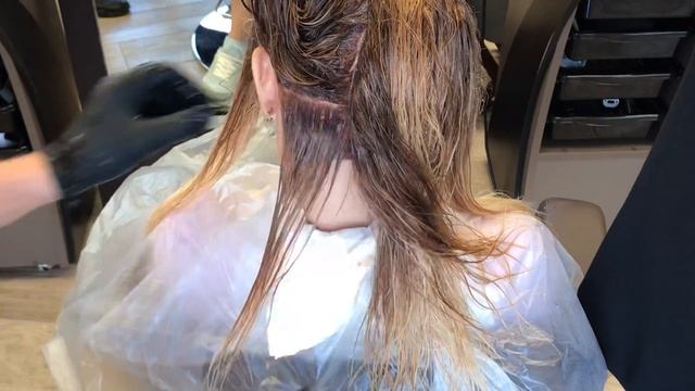 Растяжка цвета и седина . смотреть онлайн