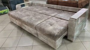 Диван Фабио П-образный (с двумя выдвижными оттоманками)