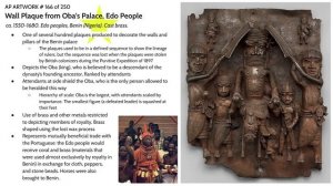 AP Art History - Africa (part 1 of 3: Edo, Ashanti, Kuba, and Kongo Peoples)