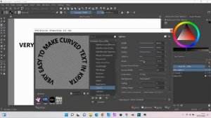 EASY! Make Curved Text in Krita 5.0