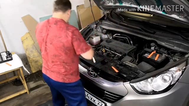 Хёндай ix35 как снять передний бампер смотреть онлайн