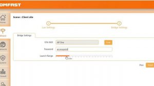 Comfast CF E120A - Bridge Station Mode