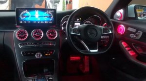 Mercedes benz c180 c200 c300 W205 AMBIENT LIGHTING 64 COLOUR