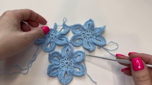 КАК СОЕДИНИТЬ МОТИВЫ КРЮЧКОМ | ЦВЕТОК КРЮЧКОМ | ВЯЗАНИЕ КРЮЧКОМ