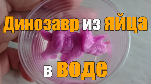 Динозавр, растущий из яйца в воде