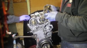 Сборка механизма ГРМ, регулировка фаз BMW M54 Timing mechanism assembly, phase adjustment BMW M54