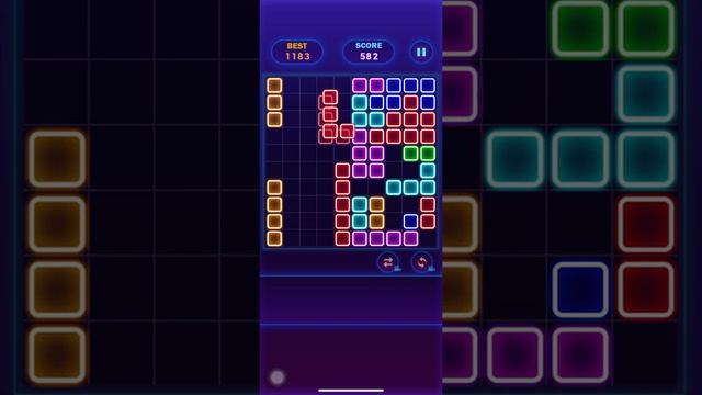 Glow Block Puzzle?Glow Themed Classic Block Puzzle #06 - Gameplay Walkthrough (iOS, Android)