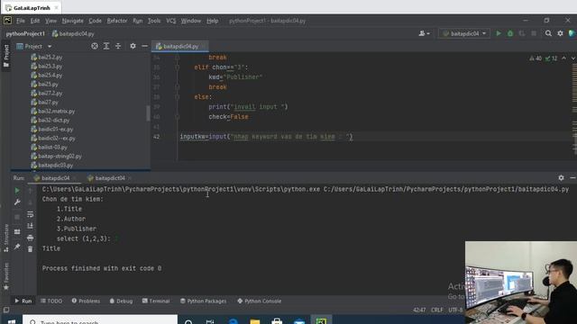 Bai37: Giải bài tập dict python 04 - Tự học lập trình python смотреть онлайн